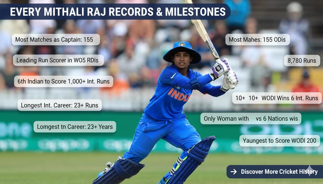Every Mithali Raj Records and Milestone
