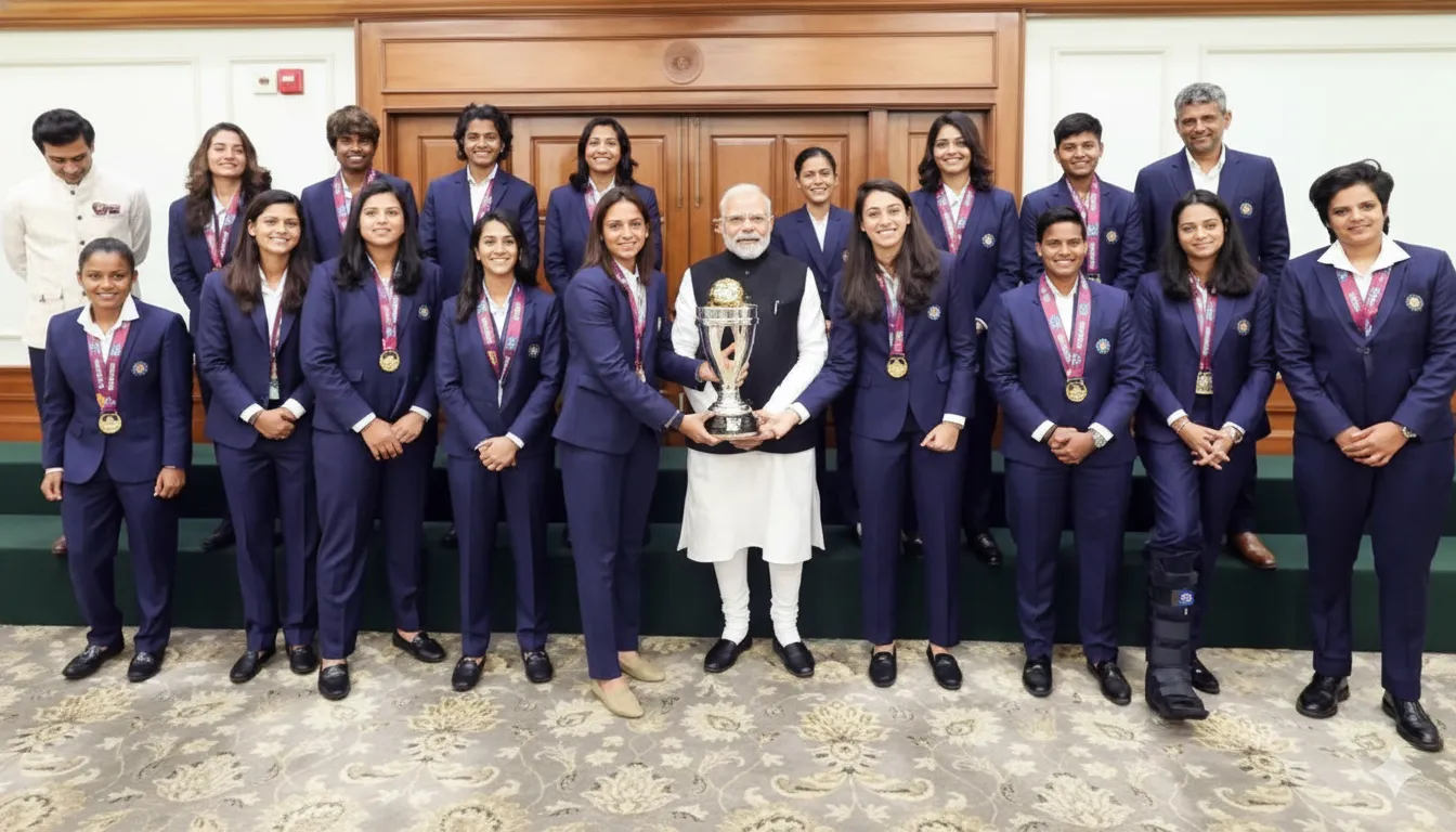 India Women’s Team Meets Prime Minister Modi