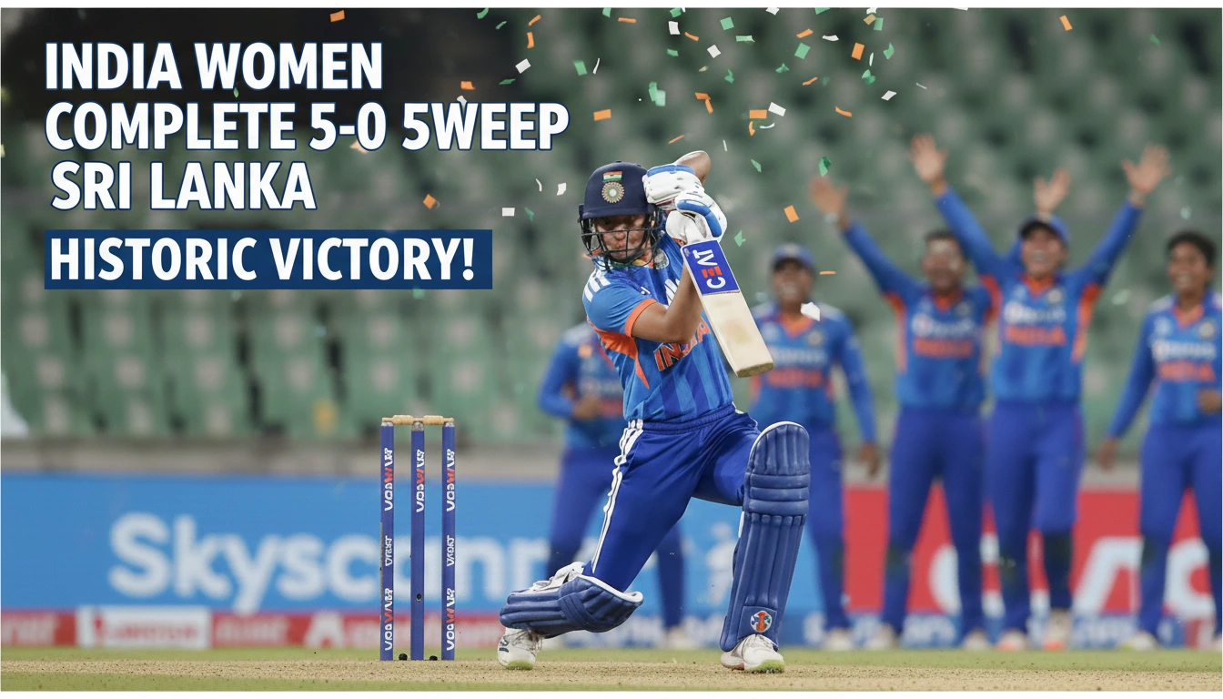 India women complete 5-0 sweep Sri Lanka