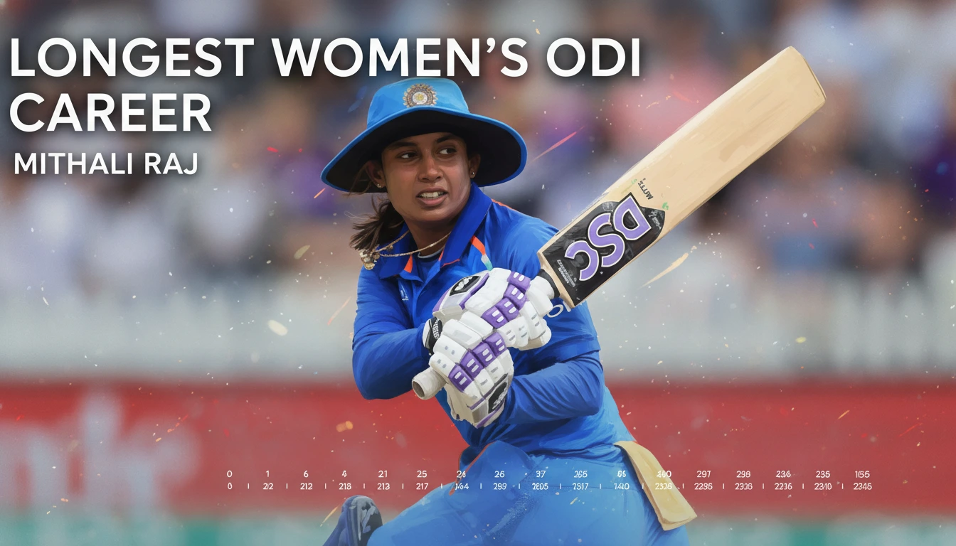 Longest Women’s ODI Career Mithali Raj’s Incredible 22-Year Journey