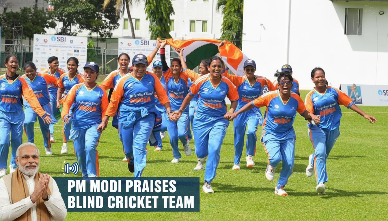 PM Modi Blind Cricket Praise