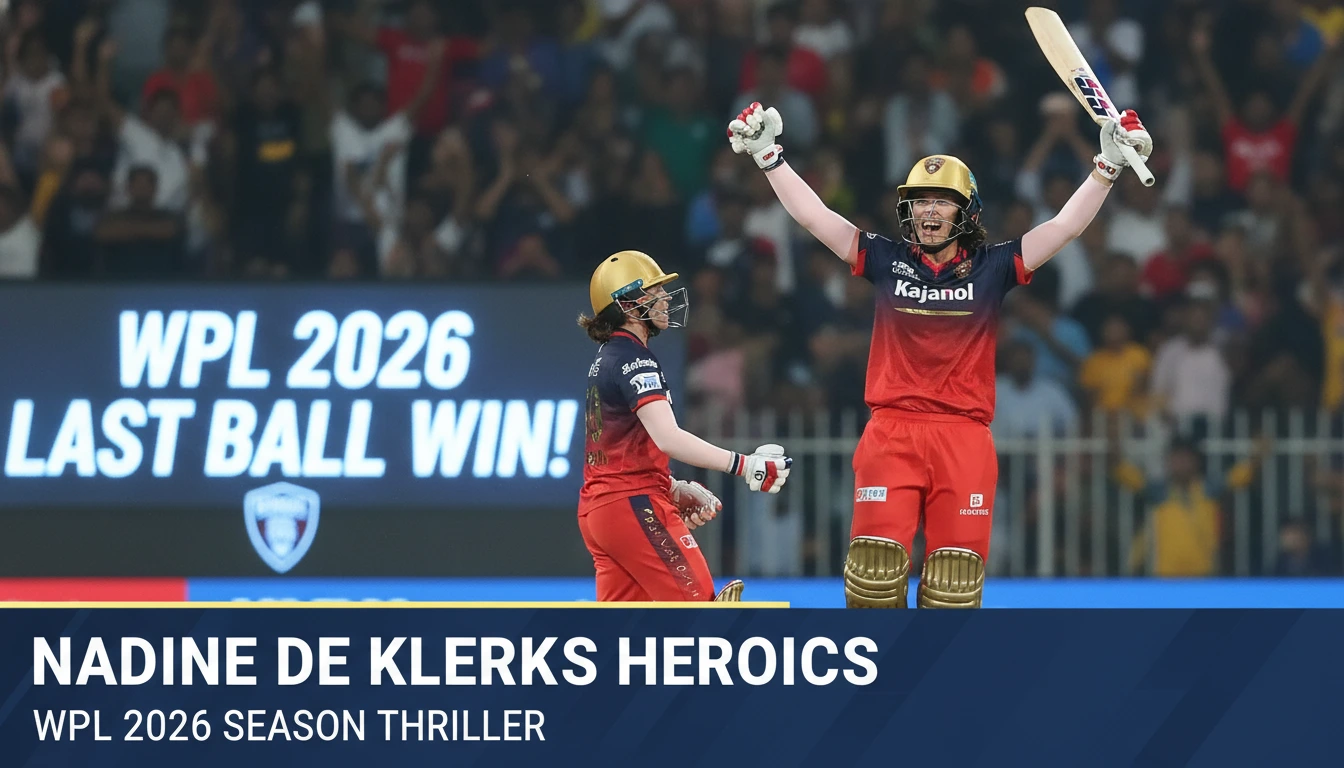 Nadine de Klerk Last-Ball Win WPL 2026